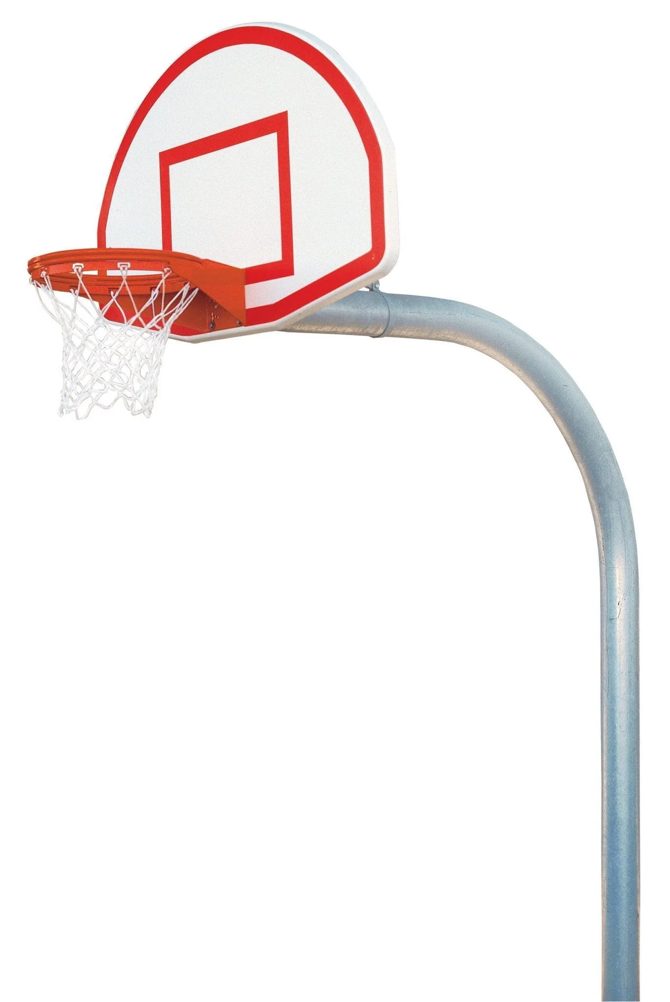 Bison Finished Aluminum Fan Playground Basketball System - Image 3