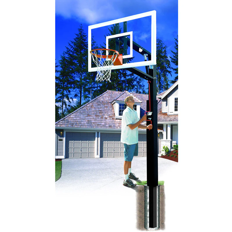 Bison Lottery Pick ZipCrank Adjustable In-Ground Basketball Hoop - Image 3