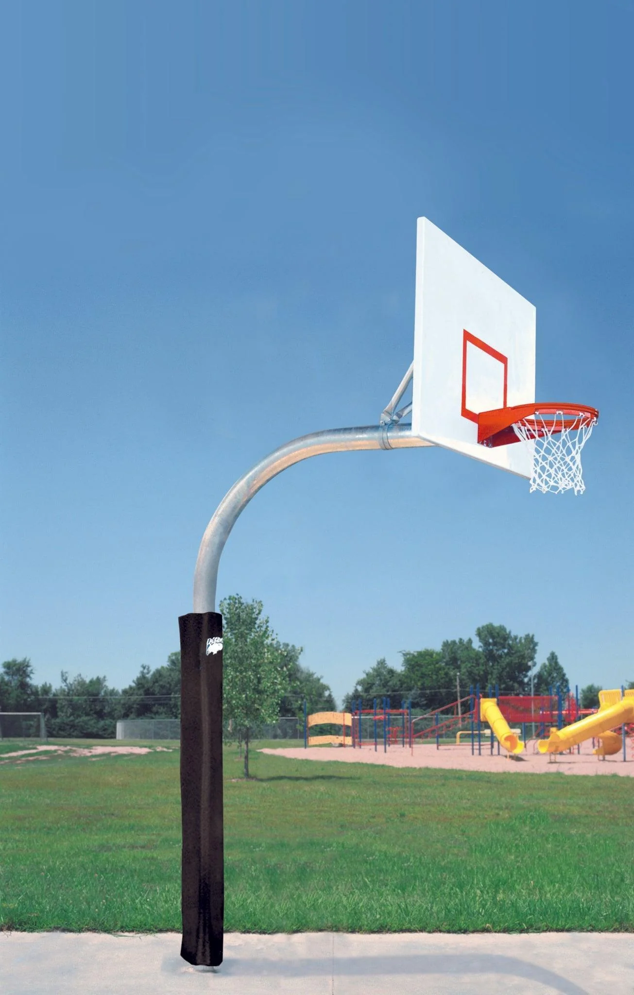 Bison Rectangle Steel Playground Basketball System - Image 3