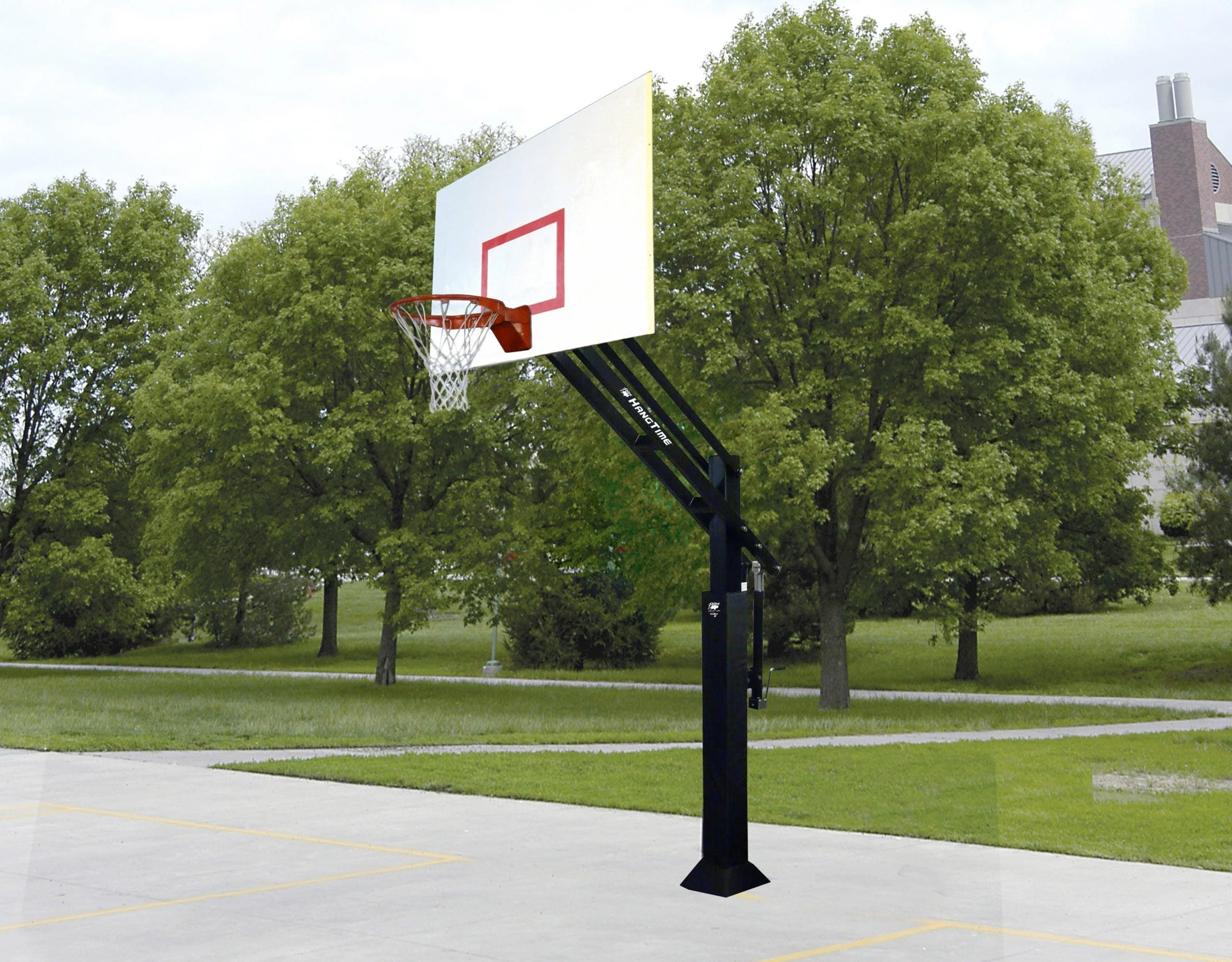 Bison Ultimate Hangtime 6" Adjustable In-Ground Basketball Hoop - Image 3