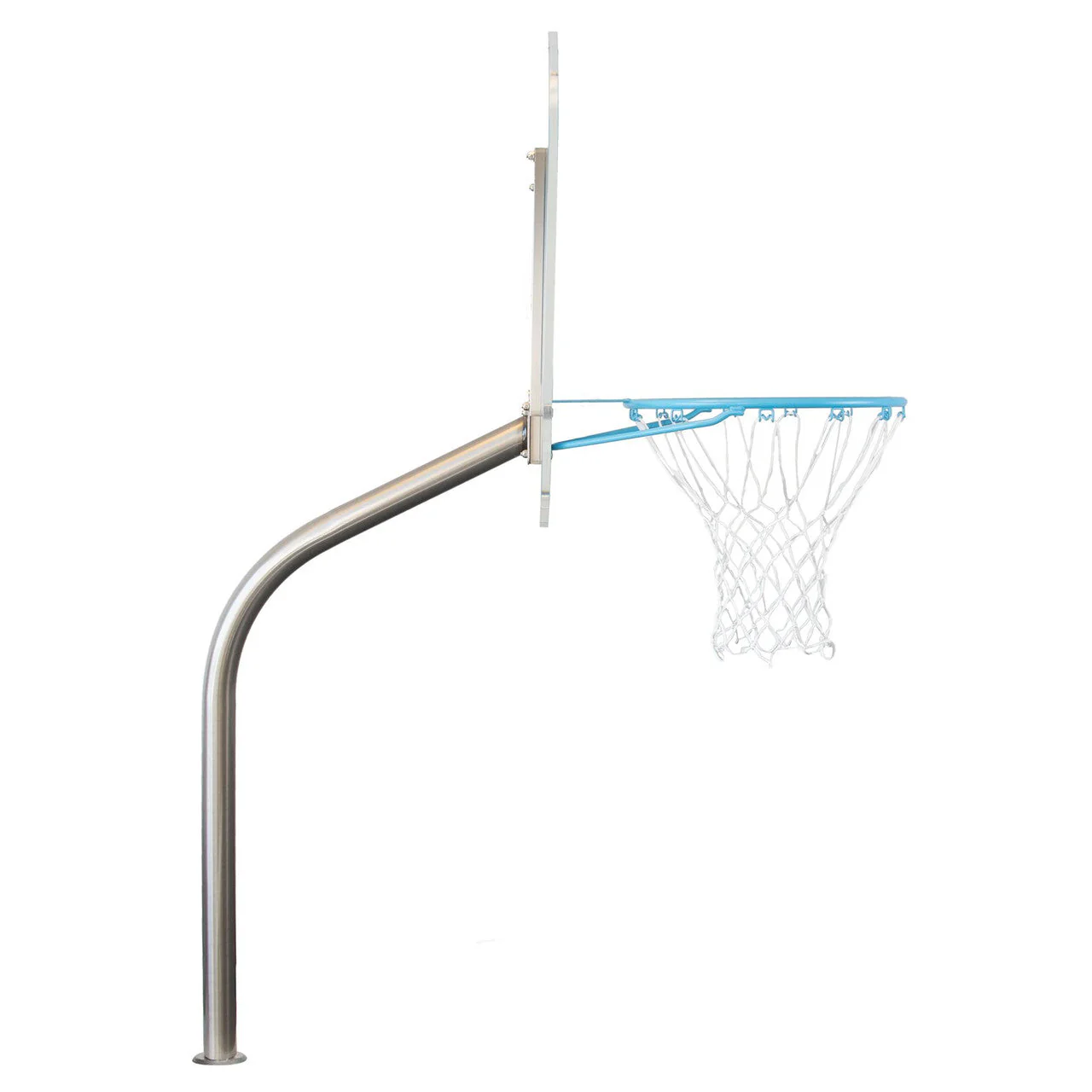 Dunn Rite Clear Hoop Jr. Deck-Mounted Pool Basketball Hoop (2 & 3/8" Post) - Image 3