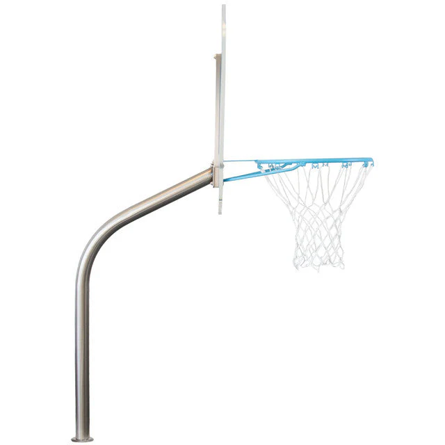 Dunn Rite Regulation Clear Hoop Combo Deck-Mounted Pool Basketball and Volleyball Set - Image 5