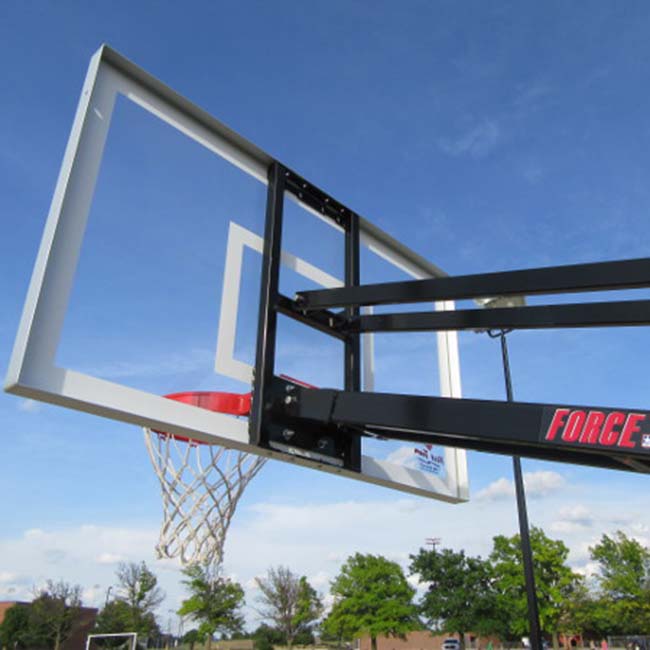 Force™ Adjustable In-Ground Bolt-Down Basketball Hoop by First Team - Image 2
