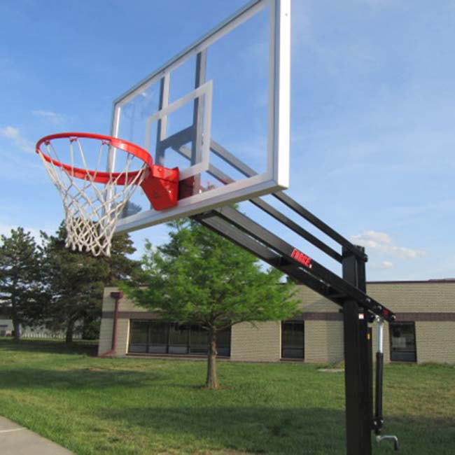 Force™ Adjustable In-Ground Bolt-Down Basketball Hoop by First Team - Image 3