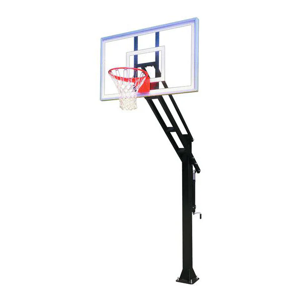 Force™ Adjustable In-Ground Bolt-Down Basketball Hoop by First Team - Image 8