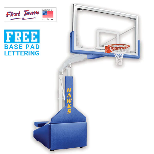 Hurricane™ 72" Tempered Glass Portable Basketball Hoop by First Team - Image 8