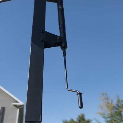 Lifetime Adjustable Bolt Down Basketball Hoop (60-Inch Tempered Glass) - Image 10