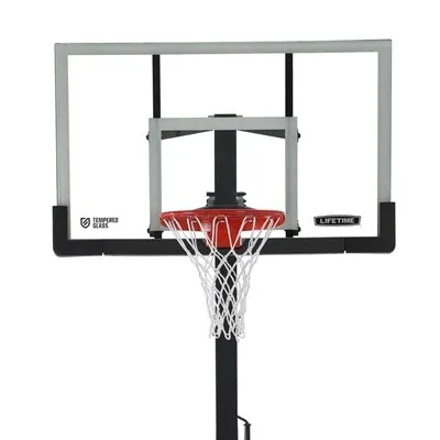 Lifetime Adjustable Bolt Down Basketball Hoop (60-Inch Tempered Glass) - Image 7