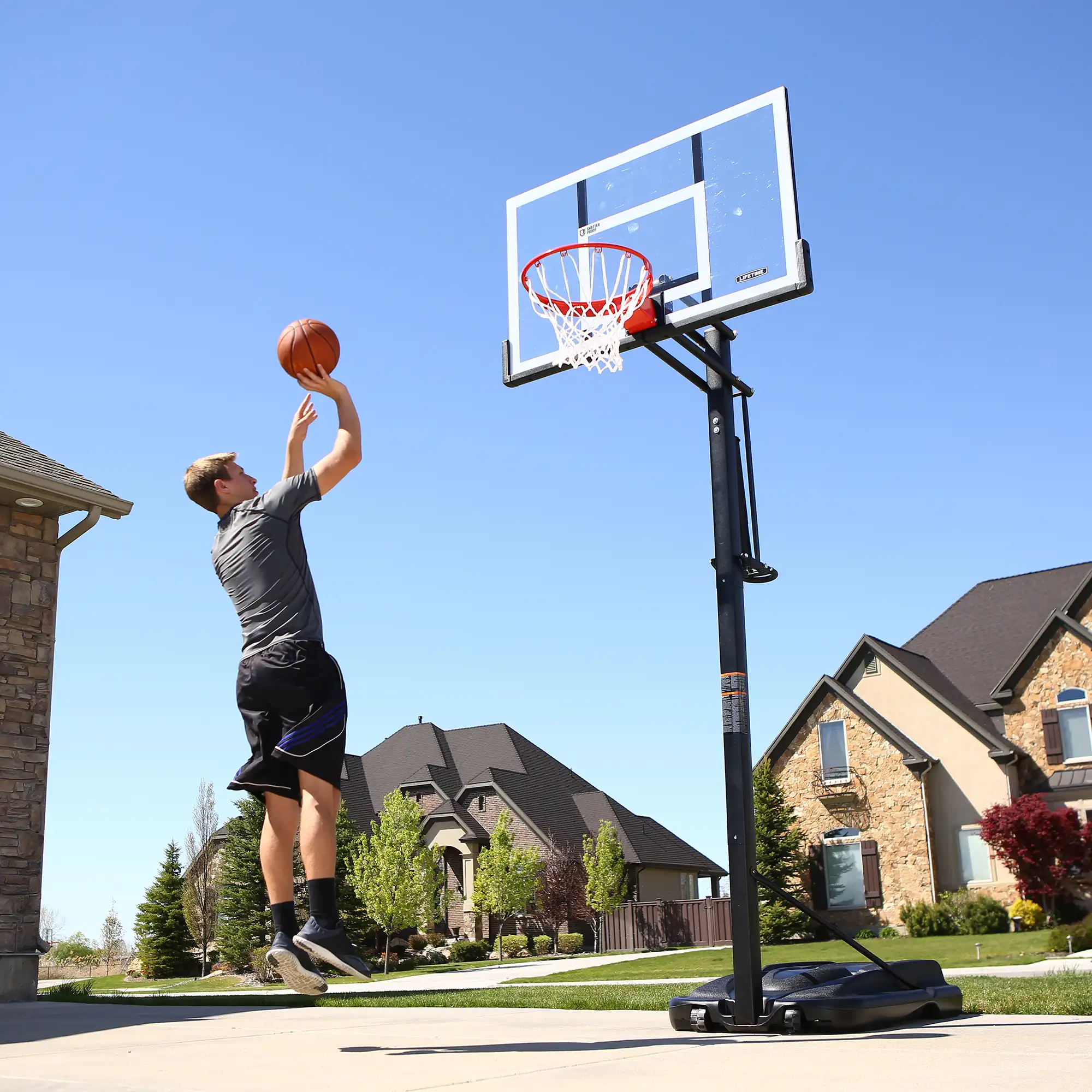 Lifetime Adjustable Portable Basketball Hoop (54-Inch Clearview Polycarbonate) - Image 16