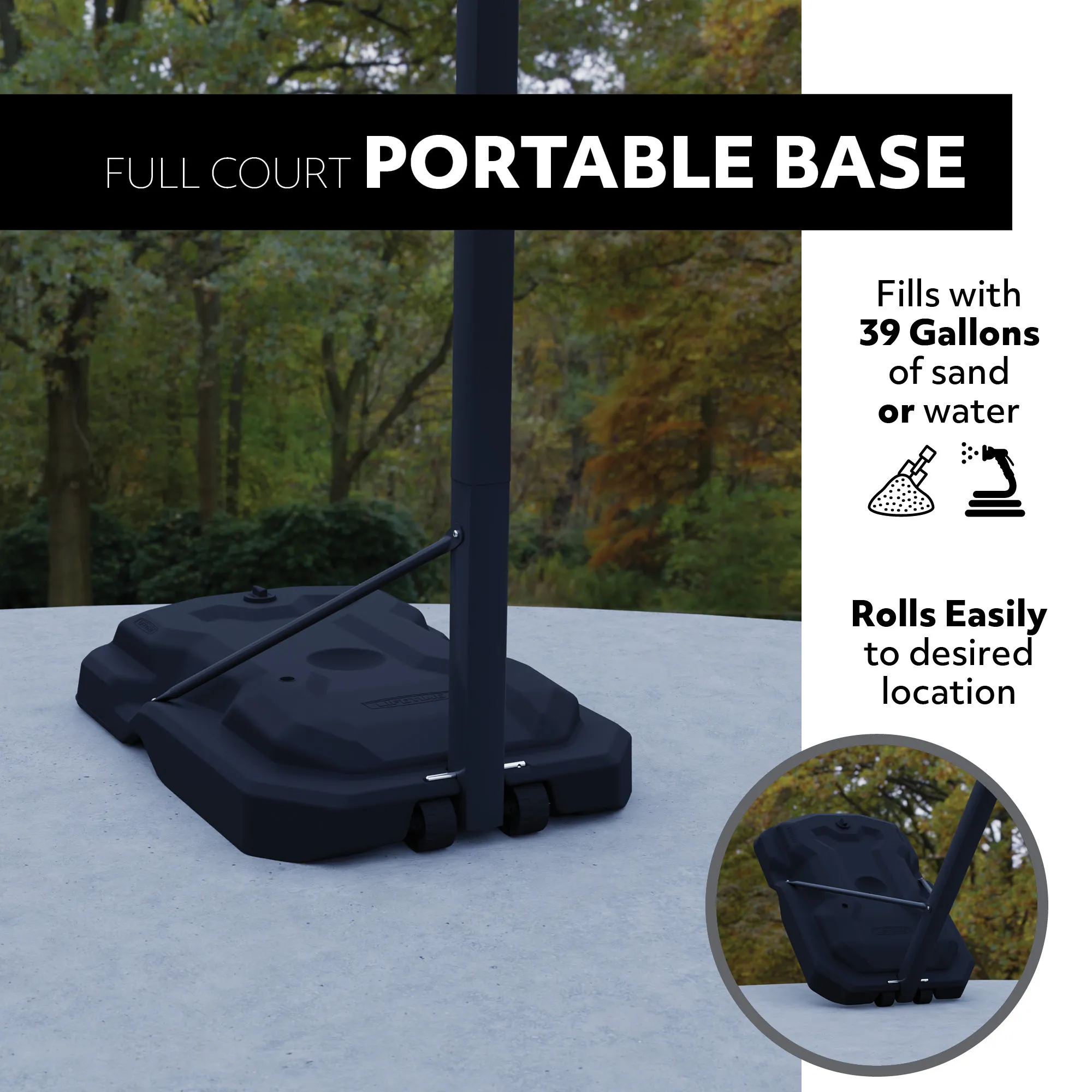 Lifetime Adjustable Portable Basketball Hoop (54-Inch Clearview Polycarbonate) - Image 5