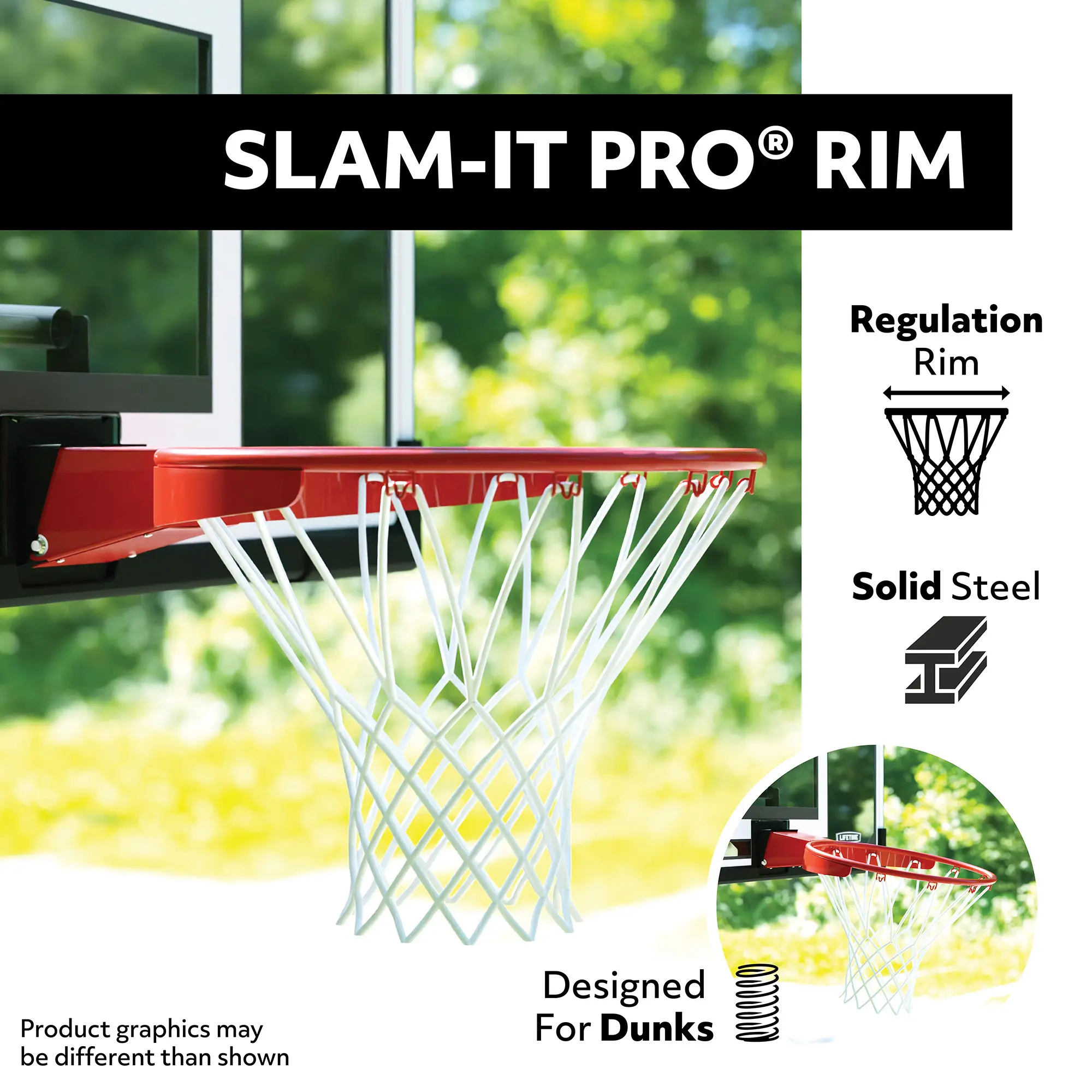 Lifetime Adjustable Portable Basketball Hoop (54-Inch Clearview Polycarbonate) - Image 6
