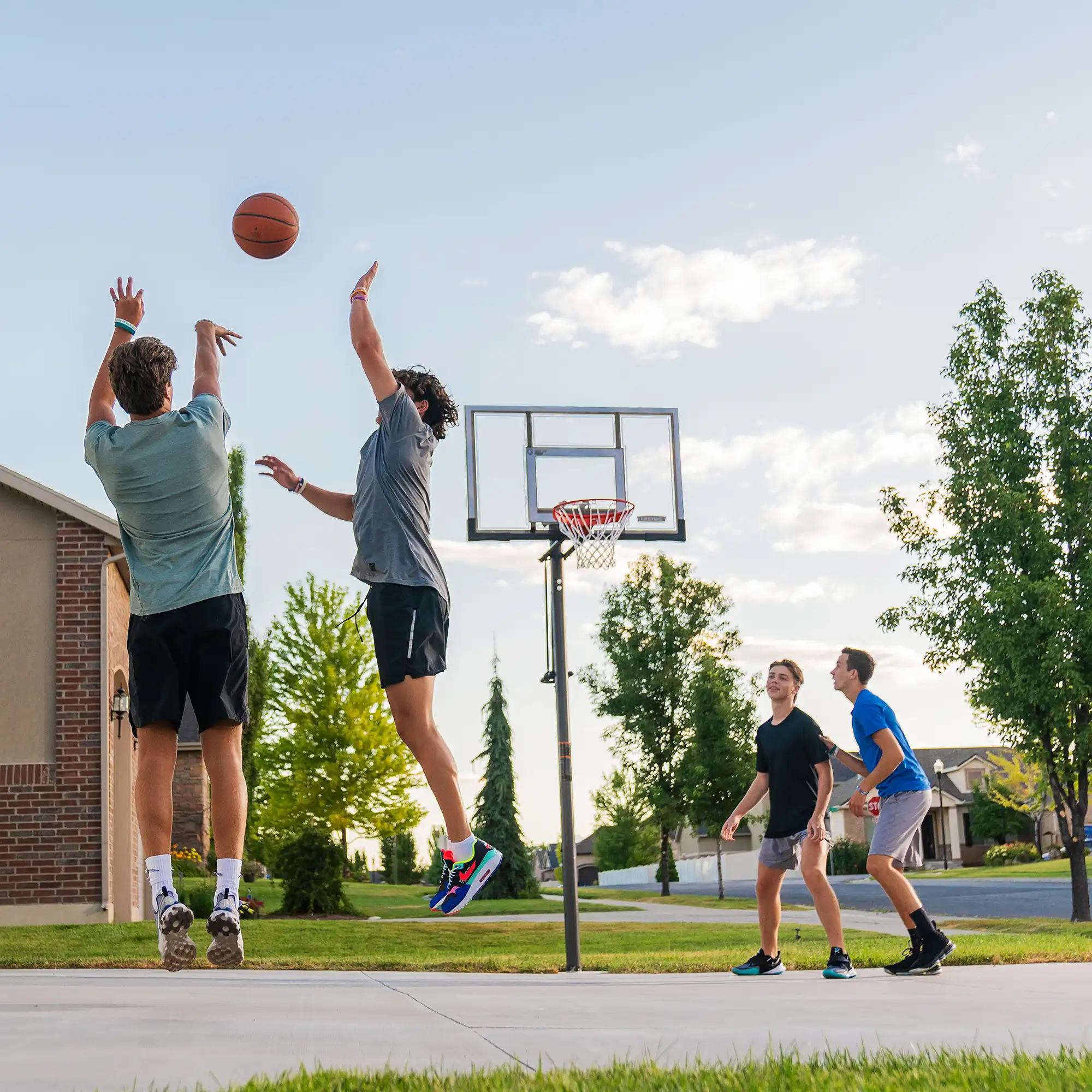 Lifetime Adjustable Round In-Ground Basketball Hoop (54-Inch Polycarbonate) - Image 10