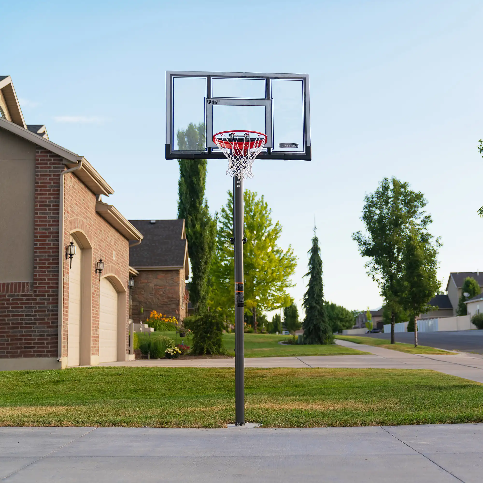 Lifetime Adjustable Round In-Ground Basketball Hoop (54-Inch Polycarbonate) - Image 2