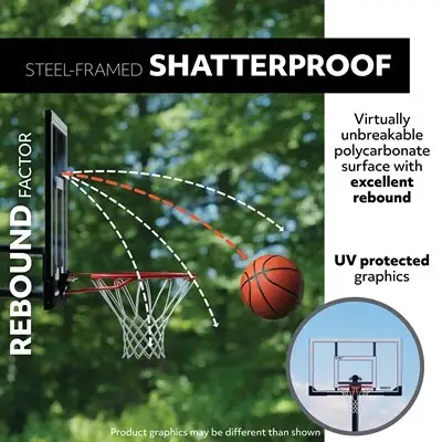 Lifetime Adjustable Round In-Ground Basketball Hoop (54-Inch Polycarbonate) - Image 5
