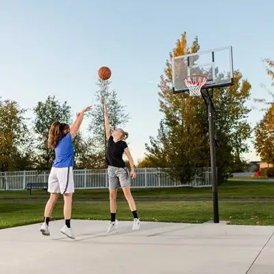 Lifetime Adjustable Square In-Ground Basketball Hoop (54-Inch Polycarbonate) - Image 9
