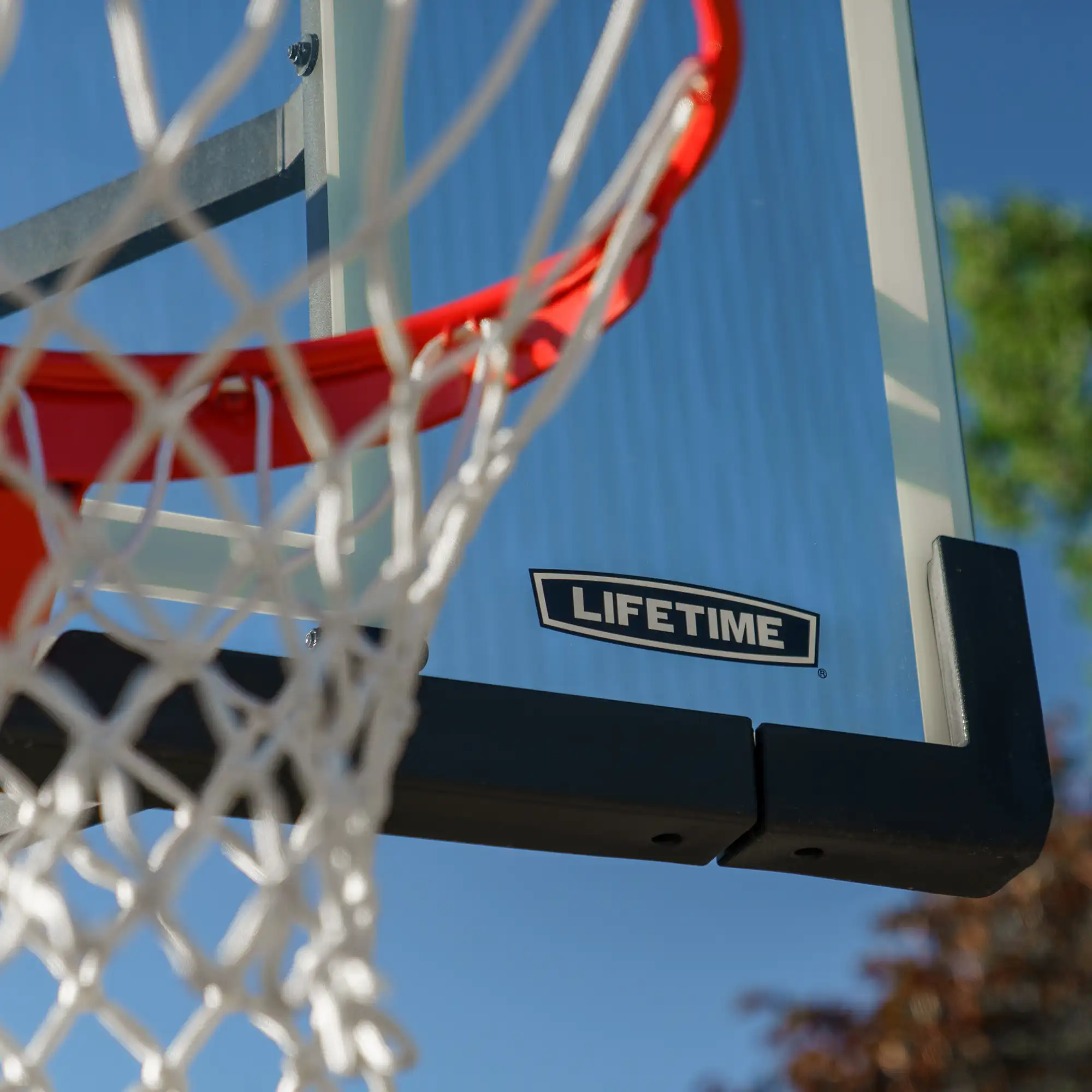 Lifetime Crank Adjust Bolt Down Basketball Hoop (54-Inch Tempered Glass) - Image 8