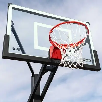 Lifetime Mammoth Bolt Down Basketball Hoop (54-Inch Tempered Glass) - Image 13