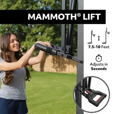 Lifetime Mammoth Bolt Down Basketball Hoop (60-Inch Tempered Glass) - Image 3