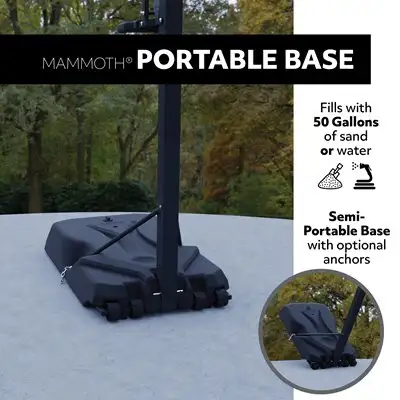 Lifetime Mammoth Portable Adjustable Basketball Hoop (54-Inch Tempered Glass) - Image 6