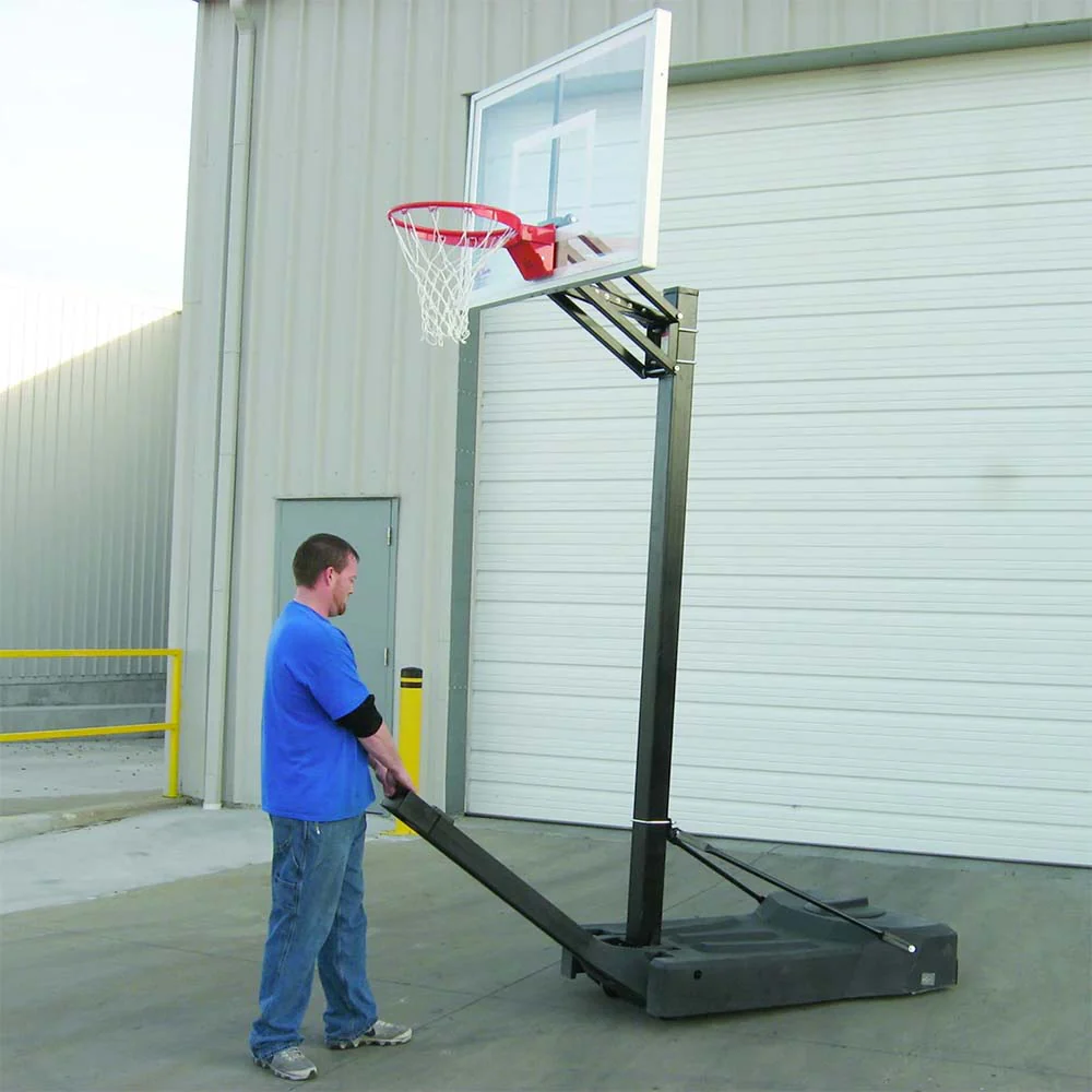 OmniChamp™ Nitro Tempered Glass PortableBasketball Hoop by First Team - Image 2