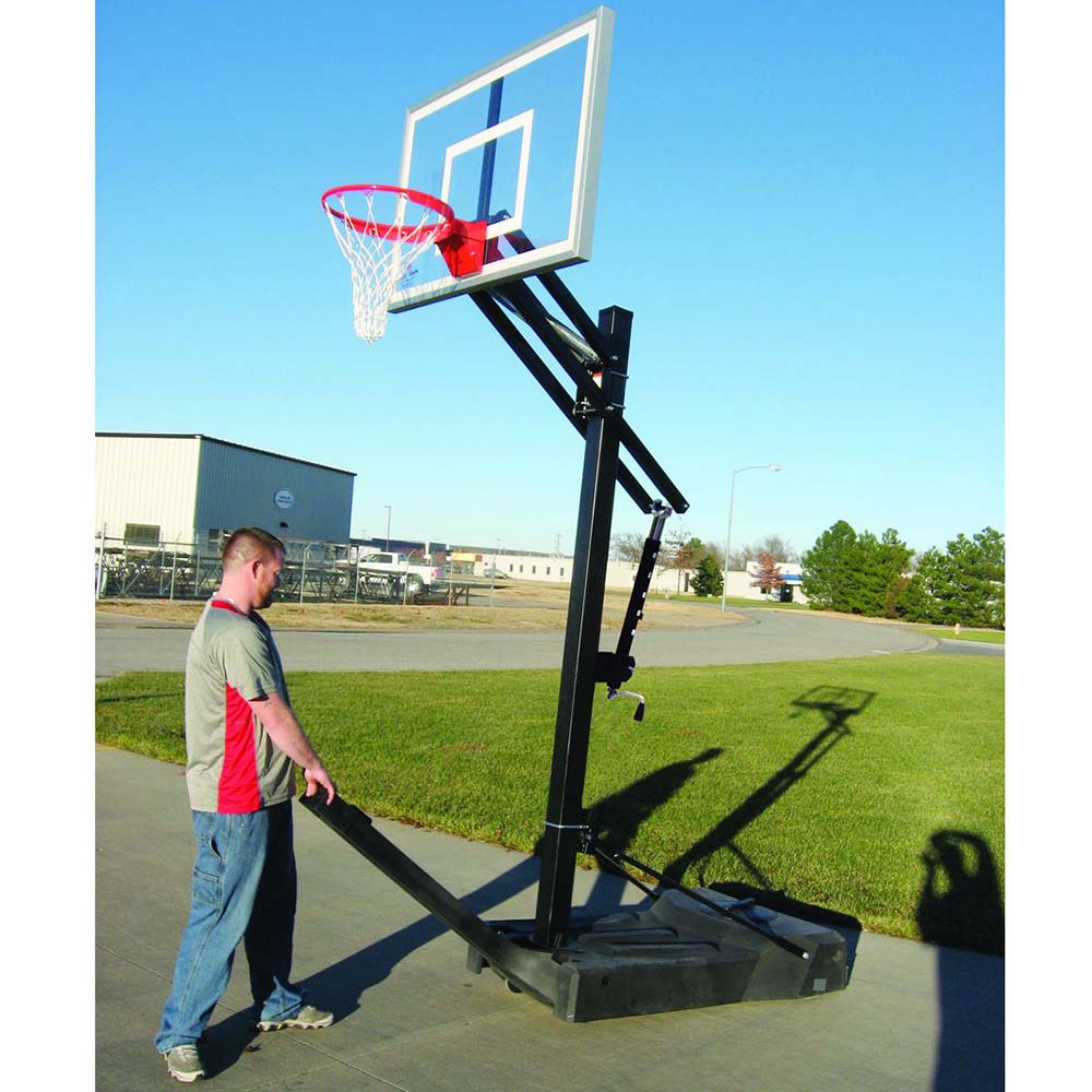 OmniJam™ Eclipse Smoked Glass Portable Basketball Hoop by First Team - Image 4