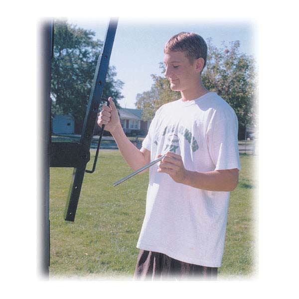 OmniSlam™ Eclipse Smoked Glass Portable Basketball Hoop by First Team - Image 5