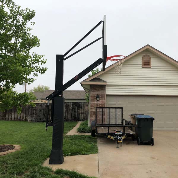Stainless Olympian™ Adjustable In-Ground Bolt-Down Basketball Hoop by First Team - Image 5